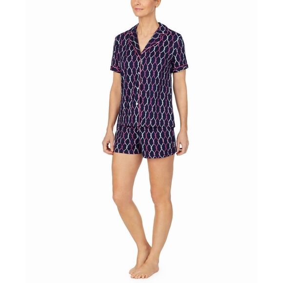 New! NAUTICA Women's Pajamas PJ 2-Piece Sleep Set Top Boxers Shorts Soft Knit - Picture 5 of 9